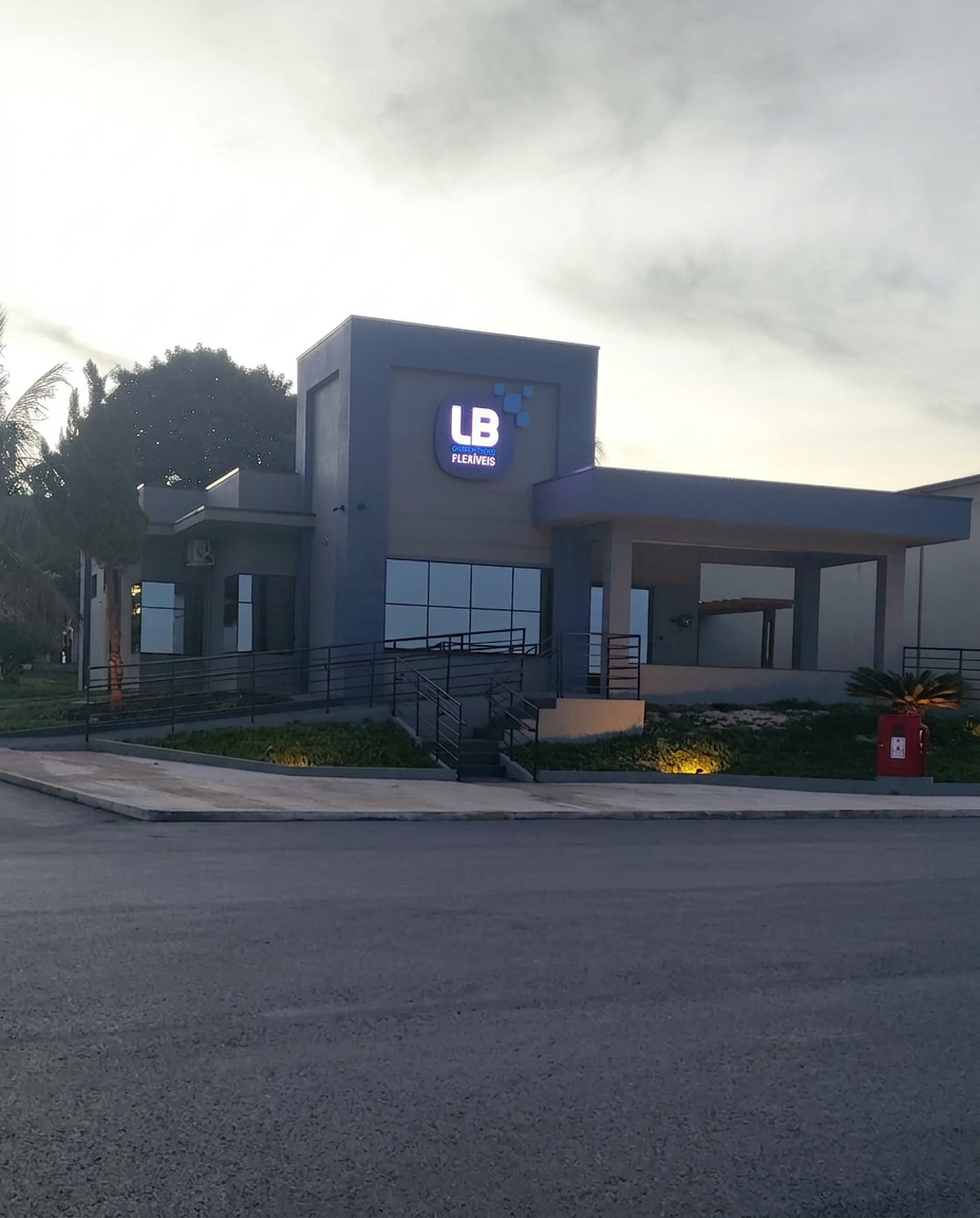Fachada da sede da LB Contentores Flexíveis
